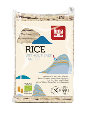 Lima Rijstwafels dun rechthoekig zz glutenvrij bio 130g